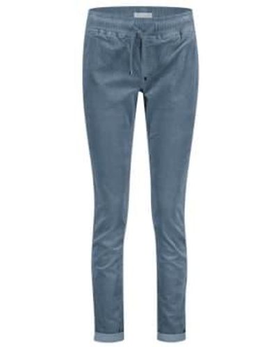 Red Button Trousers Tessy Cord Iceblue *20% Off* 44