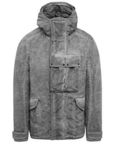 C.P. Company Cp Company Re Colour Nycra Goggle Utility Short Jacket Coffee - Grigio