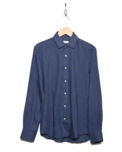 CARPASUS Classic Linen Shirt - Blue