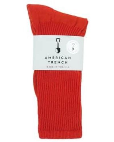 American Trench Mil Spec 1013 Socks One Size - Red