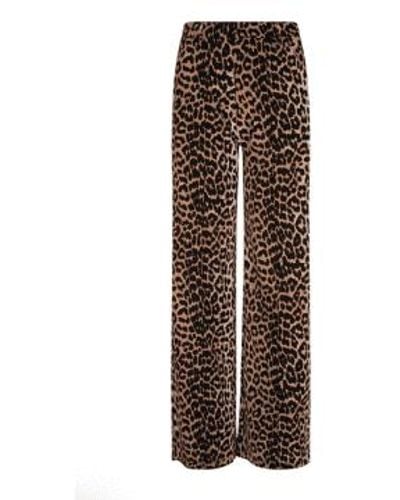 AMBIKA Esra Travel Pants Leopard S - Brown