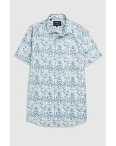 Rodd & Gunn Cherry Tree Bay Short Shirt dans le ciel LP6255 - Bleu