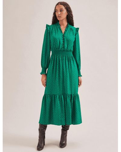 Cefinn Saskia jacquard maxi robe col: multi - Vert