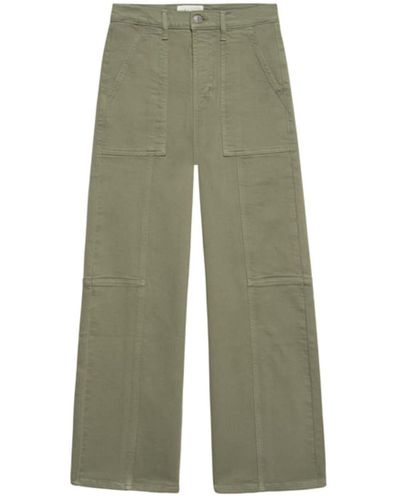 Rails Getty Utility Cropped Jean Olive - Verde