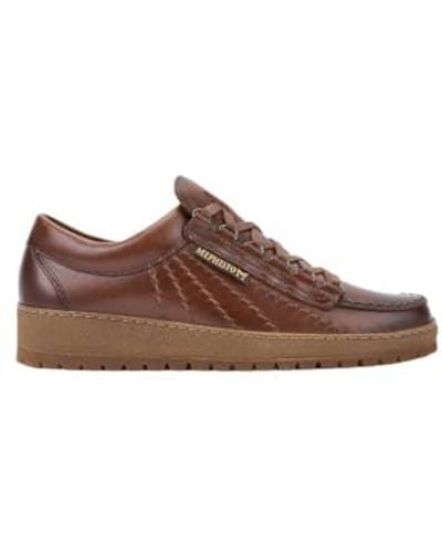 Mephisto Rainbow Chestnut Leather Shoes 39,5 - Brown