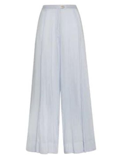 Forte Forte Trousers 12406 My Sky 1 / - White