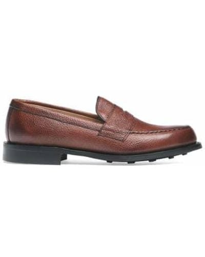 Cheaney Joseph Cheaney And Sons Howard R Loafer Mahogany Grain Leather - Marrone