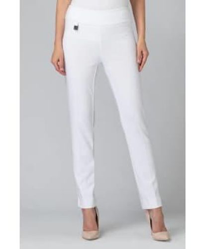 Joseph Ribkoff High Waist Trousers 18 - White