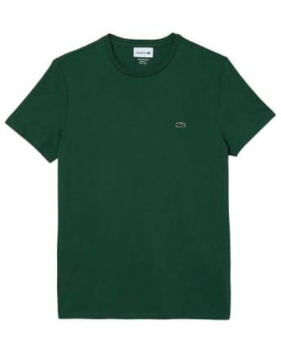 Lacoste Pima -Baumwoll -T -Shirt Th6709 - Grün