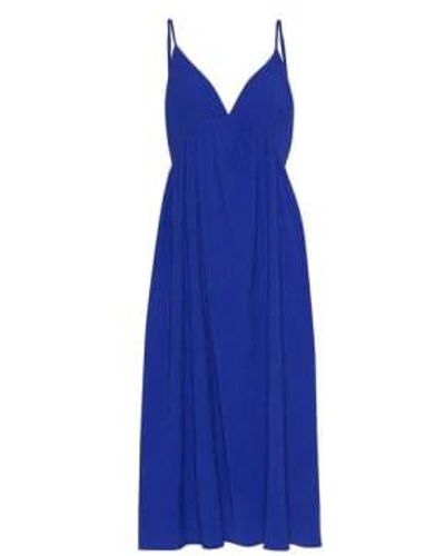 DAWNxDARE Karolina Midi Strap Dress 40 - Blue