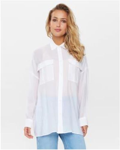 Numph Nuelinam Bright Shirt - Bianco