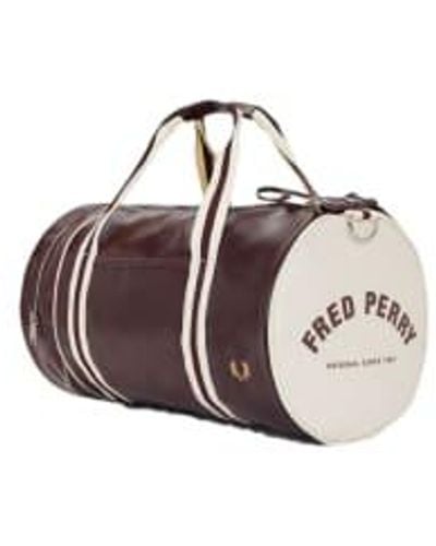 Fred Perry Classic Barrel Bag Carrington Brick / Ecru One Size - Multicolor