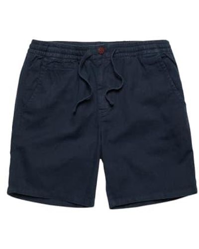 Superdry Vintage Overdyed Shorts Eclipse Navy - Blu