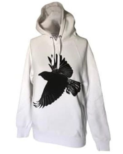 WINDOW DRESSING THE SOUL Crow Hoodie L - White