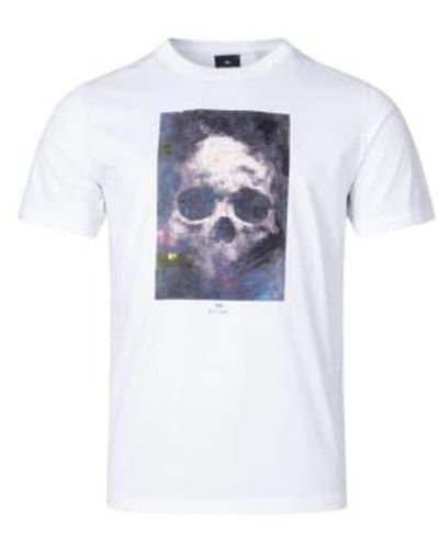 Paul Smith Regular Fit Skull T-shirt - White