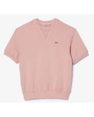 Lacoste Camiseta rosa k86