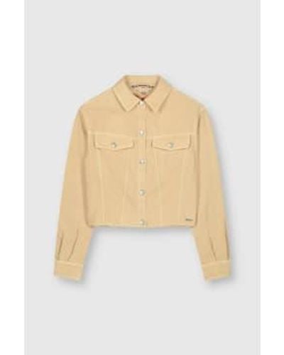 Rino & Pelle Rose Dust Luvy Cropped Jacket - Natural
