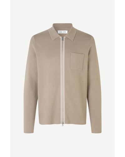 Samsøe & Samsøe Pure Cashmere Guna 10490 x Cárdigan Zip - Neutro