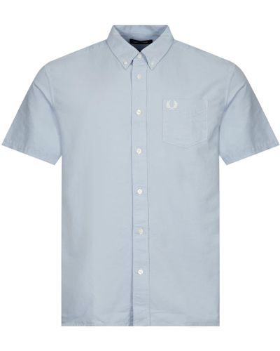 Fred Perry Camisa oxford humo ligero - Azul