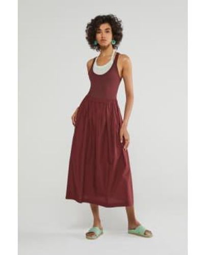 Ottod'Ame Ottodame Poplin Long Skirt - Rosso