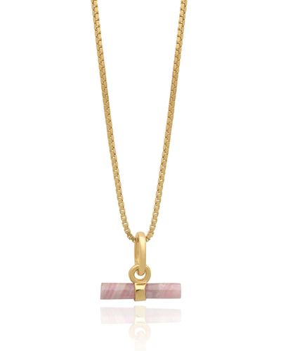 Rachel Jackson Collar oro mini rosa t-bar - Metálico