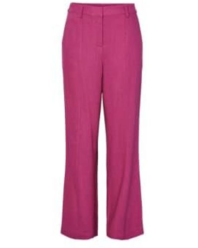 Y.A.S | Isma Hw Trousers Raspberry Xs - Pink