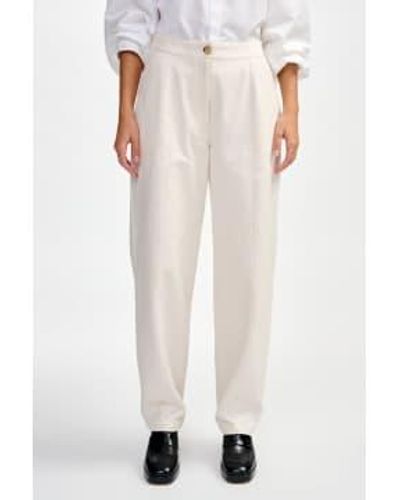 Bellerose Dark Trousers Ecru / S - White