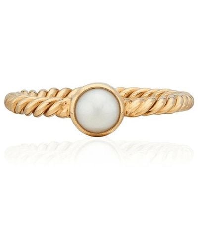 Anna Beck Pearl And Twisted Rg 10193 Gpl Ring - Metallic