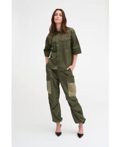 My Essential Wardrobe Pantalones carga monsamw - Verde