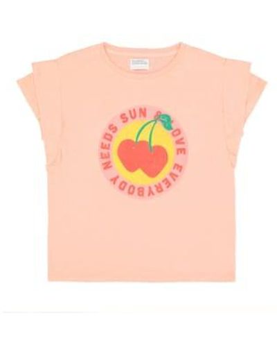 Sisters Department Cherries T Shirt S - Pink