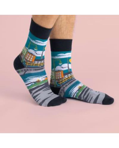 Sock Co Op Dublin Socks - Blu