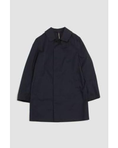 Mackintosh Cambridge Cotton Coat Navy 36 - Blue