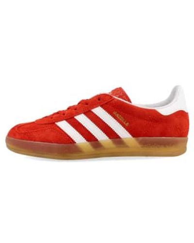 adidas Gazelle Indoor Hq8718 Orange Gras / Blanc Nuage / Gomme - Rouge