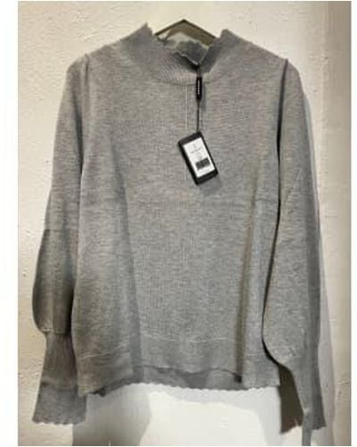 Repeat Cashmere Pull gris 400788