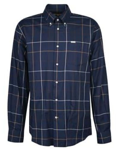 Barbour Dunmore Regular Fit Shirt Navy Xl - Blue