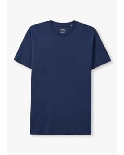 COLORFUL STANDARD Herren klassisches bio-t-shirt in blau