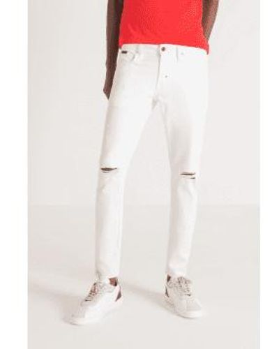 Antony Morato Jeans súper flacos mercurio blanco