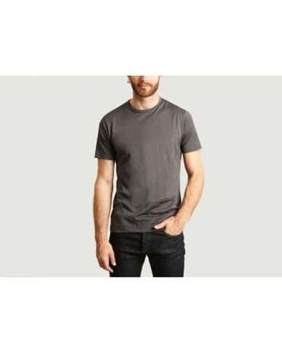 Sunspel Pima Cotton T Shirt L - Gray