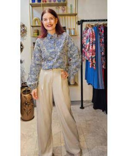Sisters Point Galya Trousers Beige Xl - Multicolour