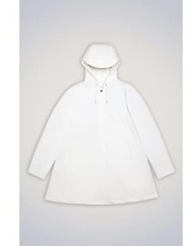 Rains A-line W Jacket Medium - White