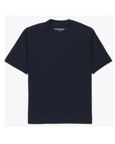 Circolo 1901 Navy Pique Cotton T-shirt Cn4286 M - Blue