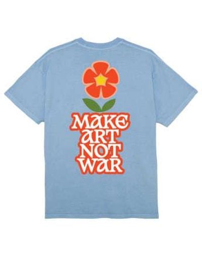Obey Make Art Not War Flower - Blue