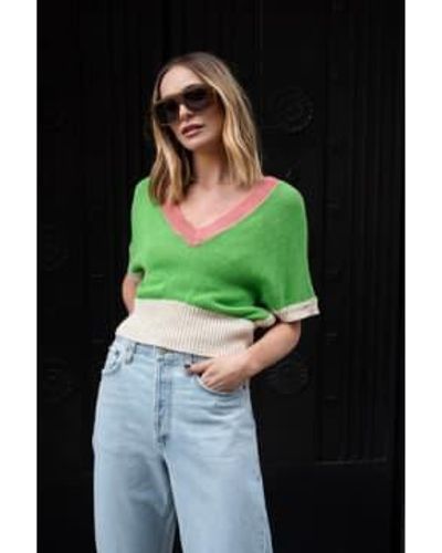 Libby Loves Milan Knit Top / Os - Green