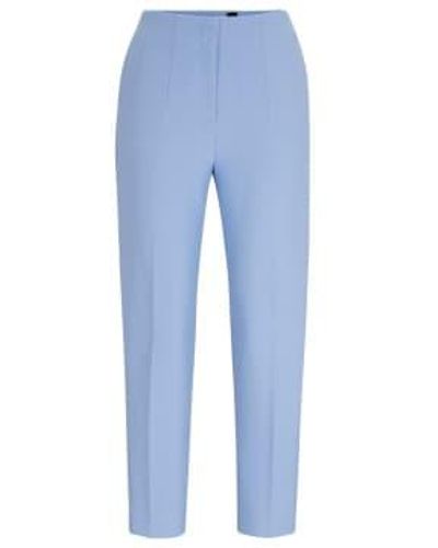 BOSS Tetisa Jersey Slim Fit Trousers Size: 8, Col: 8 - Blue