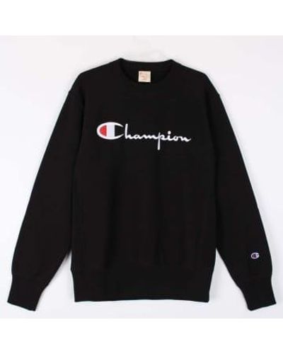 Champion Suéter cuello redondo hombre - Negro