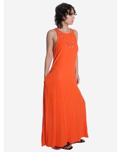 Numph Nusassie Dress - Orange