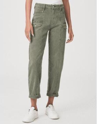 PAIGE Alexis Cargo Trousers Vintage Ivy - Green
