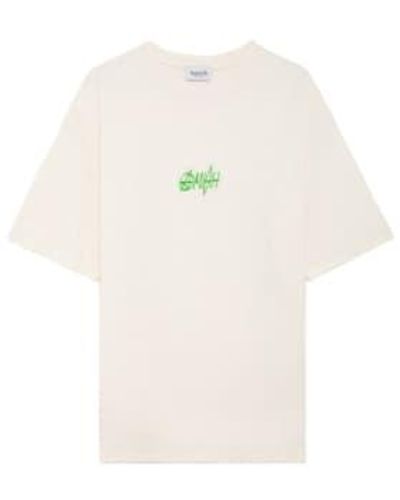 AMISH T-shirt Amu078ce681772 Off L - White
