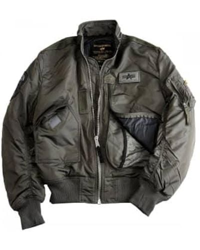 Alpha Industries Engine flight jacket rep. - Gris