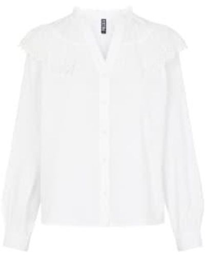 Pieces Evangla Shirt - Bianco
